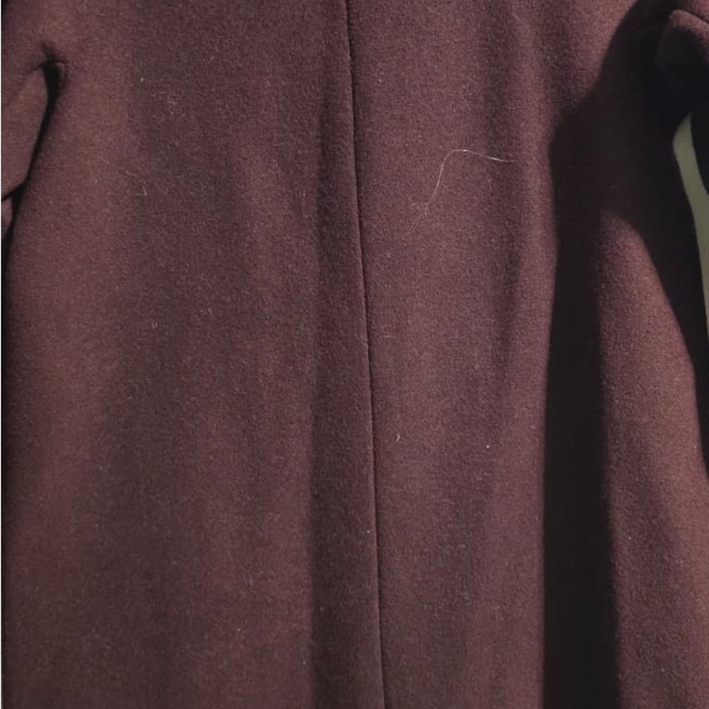 Vince Camuto Dark Red Trench Coat - Picture 15 of 16